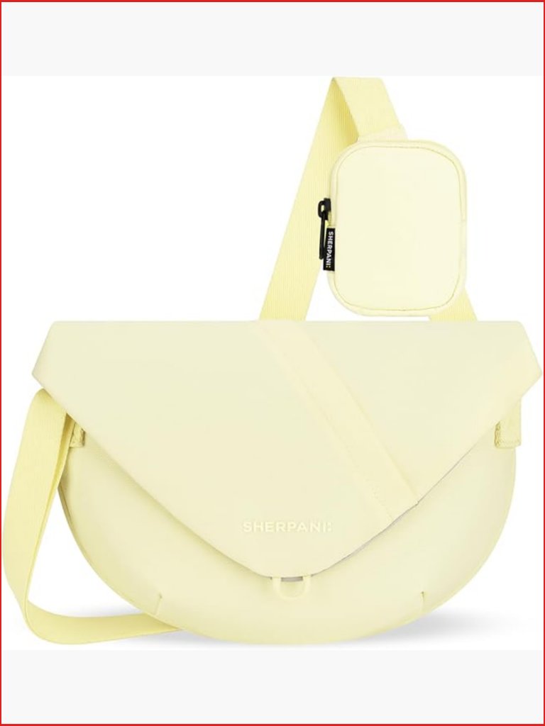Mini Messenger Crossbody Bag With Rfid Protection, Lightweight Recycled